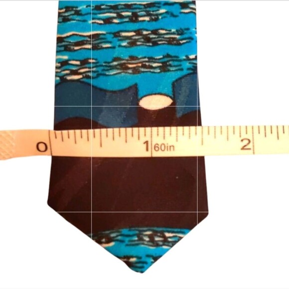 Neck Tie and Pocket Square Set Pop Art Abstract Colorful Geometric - Picture 7 of 8